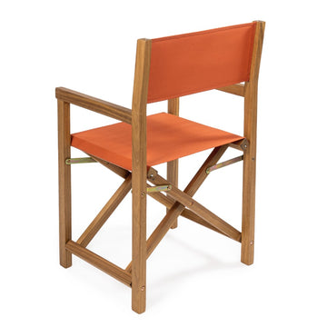 Cukor Classic Vintage Outdoor Acacia Wood Folding Director Chair with Canvas Seat - JONATHAN Y